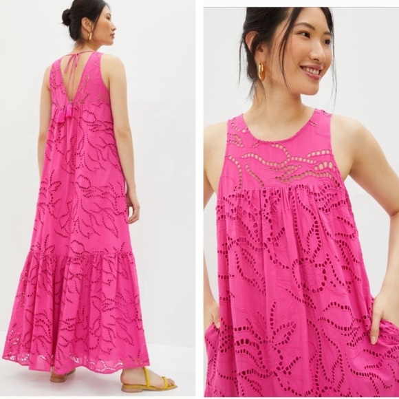 Anthropologie Maeve belrose eyelet maxi dress - Picture 4 of 16